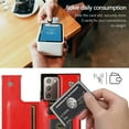 thumbnail image 3 of For Samsung Galaxy Note 20 Wallet Case with Card Holder, Premium PU Leather Kickstand Credit Card Slots Case,[RFID Blocking] Double Magnetic Clasp Back Flip Durable Shockproof Cover, Red, 3 of 9