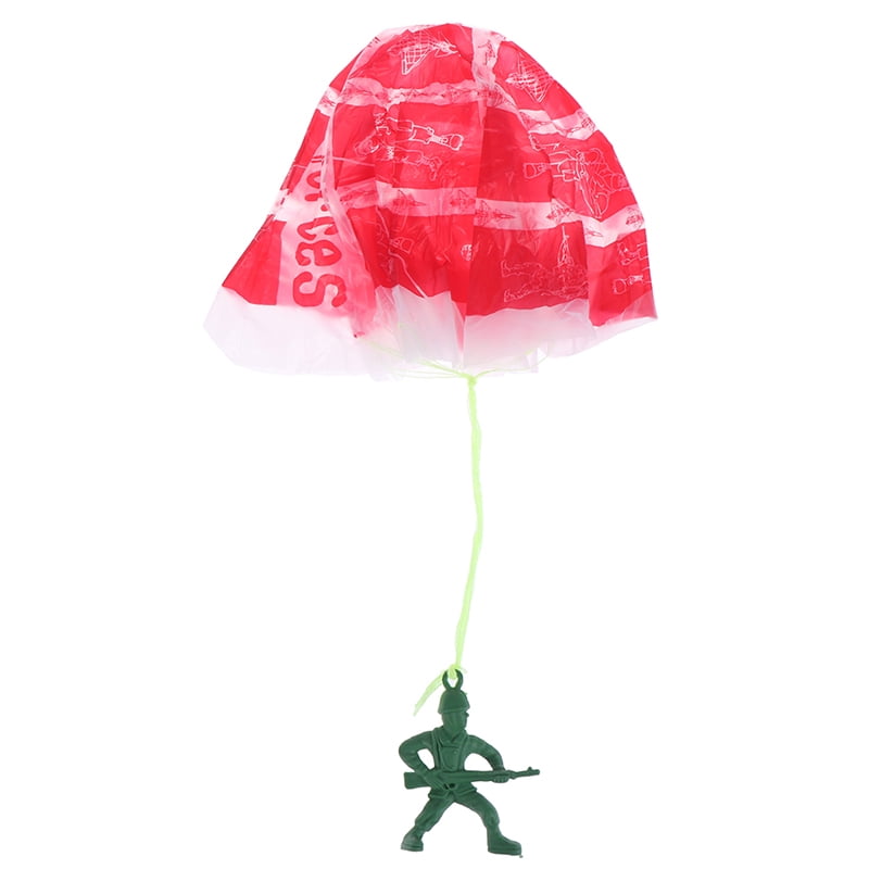 2Pcs Hand Throwing Kids Play Parachute Toy Soldier Outdoor Sports Children _NIU 