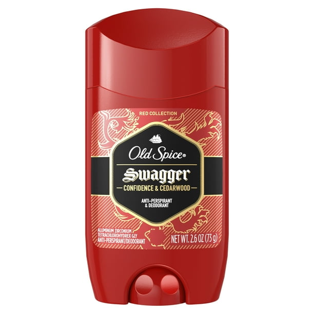 Old Spice Red Antiperspirant Deodorant for Men, Swagger Scent, 2.6 oz