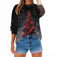 thumbnail image 5 of YUGYXL Funny Ugly Christmas Sweatshirt for Women Santa Print Oversized Pullover Fleece Lined Warm Holiday Tops A Multicolor XXL, 5 of 9