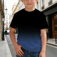 thumbnail image 2 of Jamsmile Toddler Boys Tshirts Short Sleeve Gradient Color Print Knit Tee Shirts Summer Crewneck Kids Boys T-Shirts Tops, 2 of 6