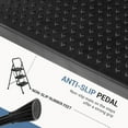 thumbnail image 4 of Casabay 3-Step Ladder with Anti-Slip Pedal, Foldable Step Stool with Solid Triangular Structure & 800 Lbs Sturdy Steel Ladder for Home, Kitchen, Garage, Black, 4 of 7