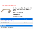 thumbnail image 2 of Air Mass Sensor Clip - Compatible with 1989 - 1990, 2001 - 2003 BMW 525i Sedan 2002, 2 of 2