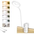 thumbnail image 1 of Trahoo Lampe de Lecture à Clipser pour Lit, Lampe de Chevet à Protection des Yeux, 25 Réglages Lampe de Lecture LED, Lampe de Lecture Rechargeable USB, Lampe de Bureau à Pince avec Cou Flexible, Lampe de Lit à Contrôle Tactile, 1 of 4