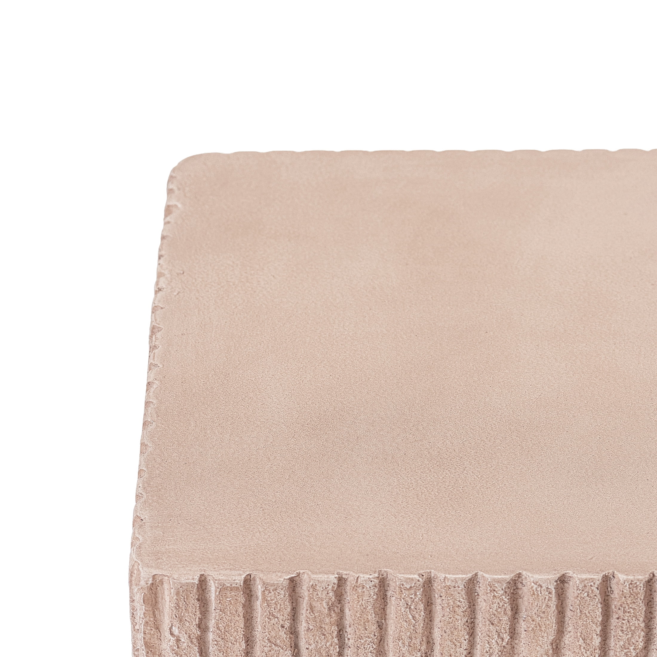 Christopher Knight Home 20" MGO Propane Tank Holder & Outdoor Side Table, Natural Travertine