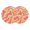 LightYellow, variant on Pink Orange Round 15 Inch Placemats Set of 2, Art Abstract Modern Geometric HeatResistant Non Slip Place Mats for Dining Table, Wipeable Braided Kitchen Table Mats for Housewarming