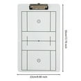 thumbnail image 5 of Hyasfey Coaches Clipboard Dry Erase Coaching Whiteboard Double-Sided Lineup White Board for Hockey Baseball Pickleball Lacrosse, 5 of 7