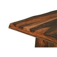 thumbnail image 3 of Taran Designs Darcy 86" Live Edge Solid Wood Dining Table in Dark Brown, 3 of 9