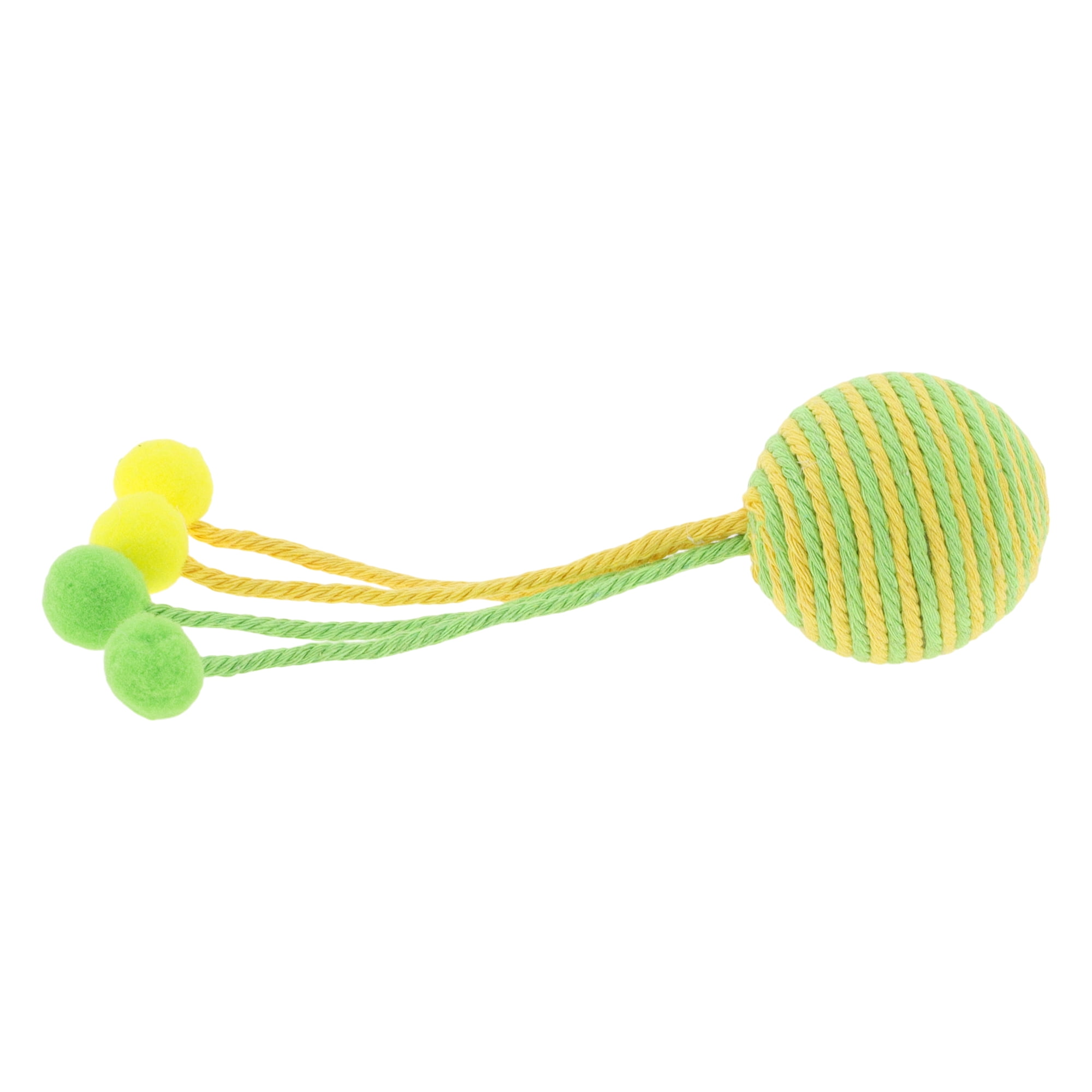 Unique Bargains Safe Teeth Cleaning Chew Balls for Cat [Cotton Ball Combination]