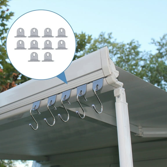 KAKOWELY 5Pcs Awning Hook Replacement Grey Hanging Hook for Rv Sunshade and Wind Damage