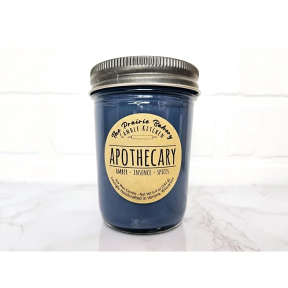 Apothecary | Scented Soy Wax Candle | Incense Patchouli Sandalwood Spice Scent