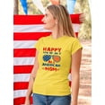 thumbnail image 2 of 4Th July All American Mom T-Shirt Women -Image by Shutterstock, Female x-Large, 2 of 4