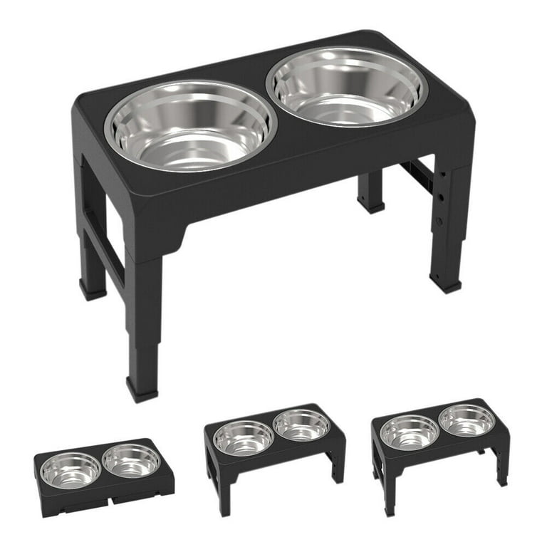 Double High Elevated Dog Bowls & Cat Dishes - Custom Pet Feeder
