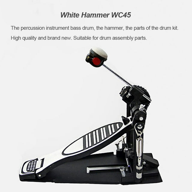 Pedal Hammer Long Handle Handily Drum Kit Long Handle Gripped for Beginners Percussion Part Low Pitch Instrument Supplies Training Exquisite Drum Kit