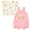 Winnie the pooh, pink / white, variant on Disney Minnie Mouse Newborn Baby Girls French Terry Short Overalls and T-Shirt Newborn to Infant