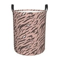 thumbnail image 1 of DouZhe Waterproof Collapsible Large Laundry Baskets, Fashion Leopard Print Pastels Prints Circular Hamper with Handles, 1 of 7