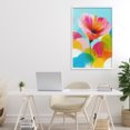 thumbnail image 3 of Stupell Industries Contemporary Hibiscus In The Sun White Framed Giclee Art, 20 x 30, by Chromatic Storm Studio, 3 of 8