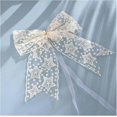 thumbnail image 1 of 2pcs Lace Bow Curtain Tiebacks Lace Holder Curtain Tie Rope Back Holdbacks Tie Rope For Home Office Hotel Home Decor Banmo, 1 of 4