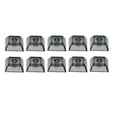 thumbnail image 2 of Esquirla 10 Pack DIY Transparent Keycaps Set Mechanical Keyboards PBT Gaming Keyboard Key Clear Black, 2 of 8