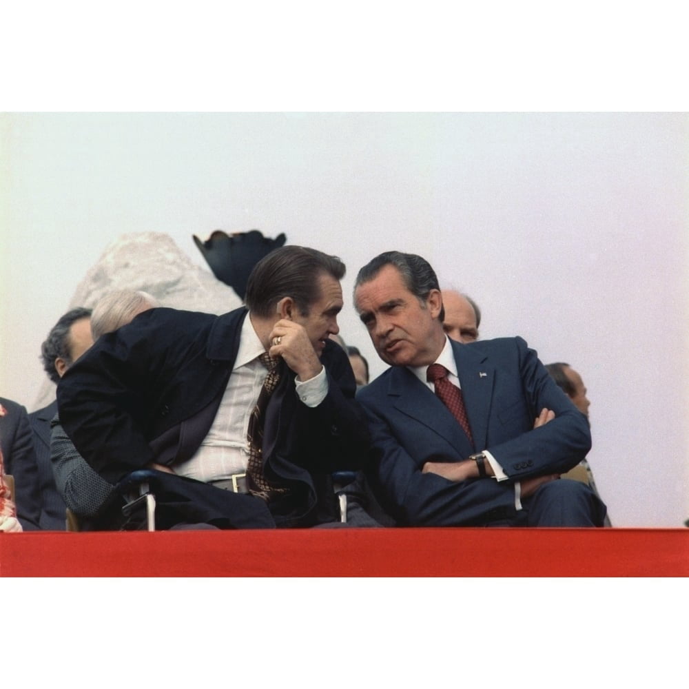 President Nixon And Gov. George Wallace At A 'Honor America Day' Celebration In Huntsville Alabama On Feb. 2 1974.