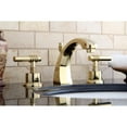 thumbnail image 3 of Milano Widespread Bathroom Faucet with Double Lever Handles Finish: Polished ..., 3 of 7