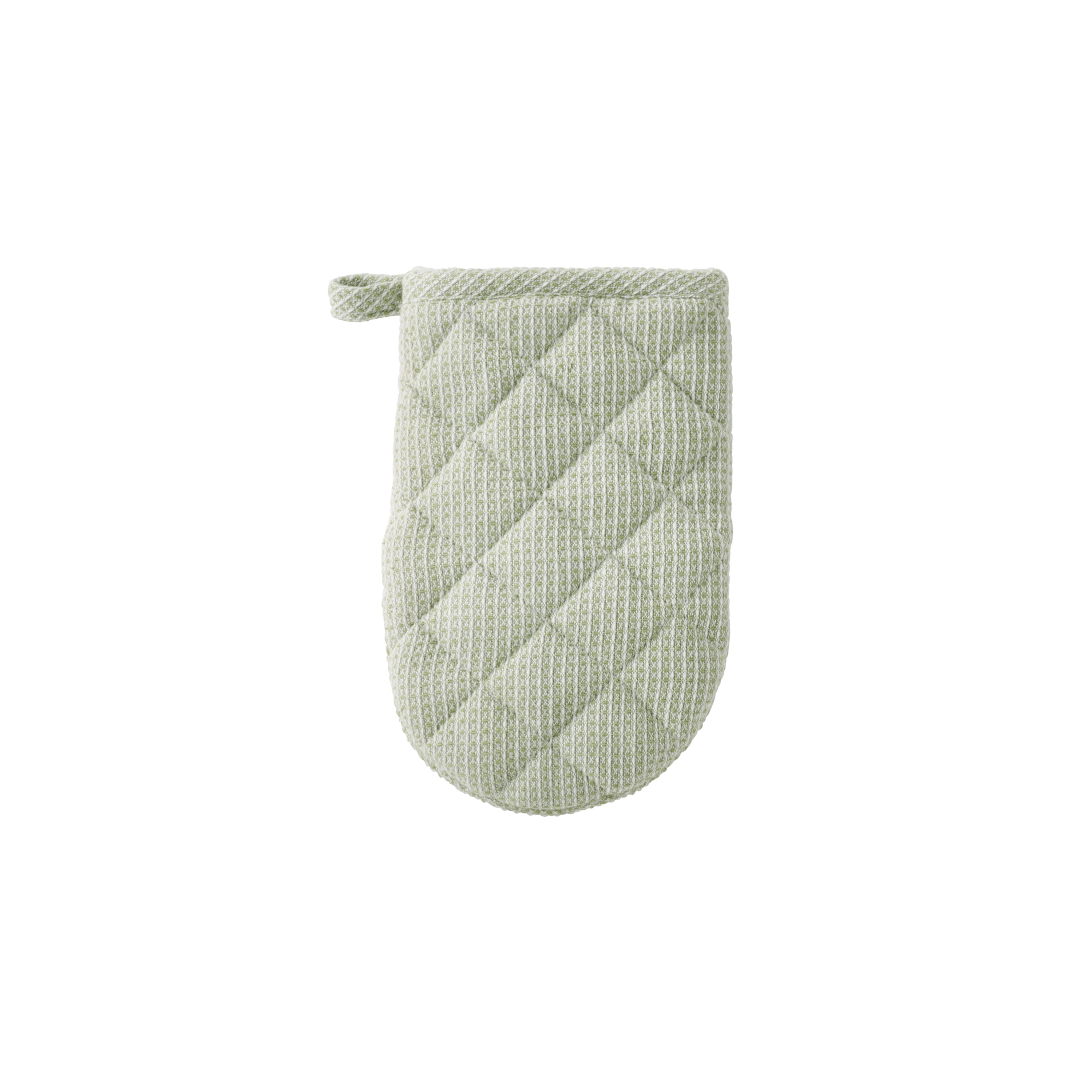 Beautiful Kitchen Waffle Oven Mitt & Mini Mitt Set, 100% Cotton, Heat Resistant, Sage Green, 2 Pack