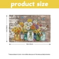 thumbnail image 4 of Stegali Summer Daisy Mason Jar Linen Placemats, 12x18 Inch Table mats Set of 4, 4 of 7