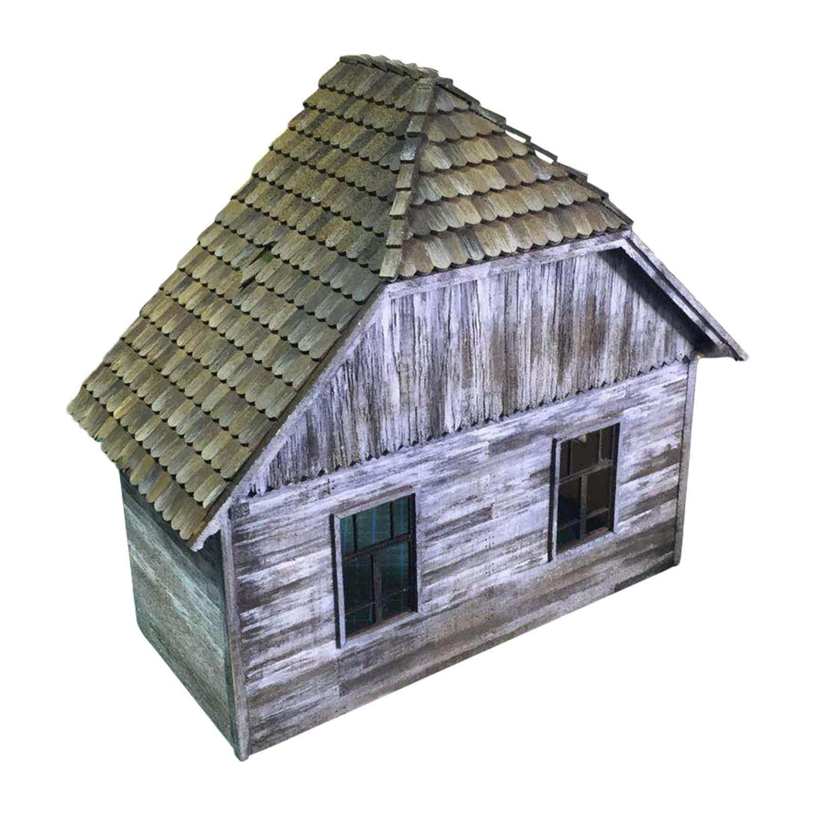 Zxpjkyu House Building Model Kit 1/35 Scale Decor Unique Unfinished Ideal Gift Unpainted