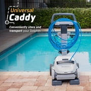 Dolphin Explorer E50 Wi-Fi Robotic Pool Vacuum Cleaner up to 50 FT - Transport Bundle with Caddy