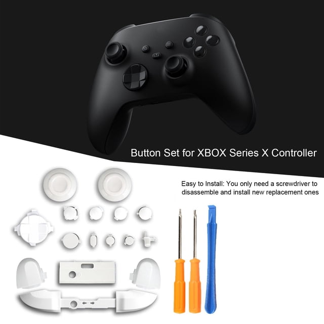 Full Set Bumpers Triggers Buttons Replacement Compatible for Compatible for XBOX Series X Controller