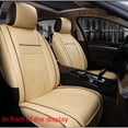 thumbnail image 4 of Mistaha Car Seat Cover Universal Fit 3D Full Surround Embroidery Adjustable Front Seat Protector Beige Color - Standard Version, 4 of 5