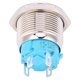 thumbnail image 3 of 2 uds 12 ~ 24VDC 16mm redondo 4PIN 1NO interruptor de botón interruptor de reinicio automático con patrón de potencia de luz, 3 of 8