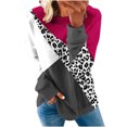 thumbnail image 2 of 2023 Chandail en Molleton Mode pour Femmes 50 % de Réduction Liquidation Col Rond Mode Décontractée Manches Longues Imprimé Chandail en Molleton Haut Blouse, 2 of 5