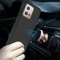 thumbnail image 4 of TJS for Cricket Motorola Moto G Stylus 4G 2023 Phone Case, with Tempered Glass Screen Protector, Magnetic Support Dual Layer Shockproof Drop Protection Impact Cover (Black), 4 of 6