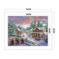 thumbnail image 2 of Kit de punto de cruz Wdftyju bordado paisaje nevado decoración del hogar hilo de algodón 14 quilates, 2 of 9