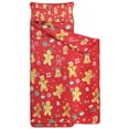 thumbnail image 2 of Red Christmas Gingerbread Man Pattern Toddler Nap Mats for Kids Preschool,59"x22" Sleeping Mat Bag or Kids,Toddler Sleeping Bag,Toddler Nap Mat or Daycare, 2 of 6