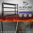 thumbnail image 5 of AUHUP 4-Tier Garage Storage Shelves 7000LBS Heavy Duty Metal Shelving 79" W Shelving Unit for Warehouse,Basement Industrial,Commercial Utility Rack Shelf, Black, 79"H x 79"W x 24"D, 5 of 10