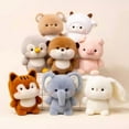 thumbnail image 3 of Cute Plush Companion Doll Anime Elephant Rabbit Bear Panda Cartoon Desk Companion Doll 16cm Soft Plush Toy Sleeping Gift, 3 of 9
