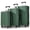 Green, variant on TheEshow Adult 3-Piece Hybrid Lightweight Luggage Set, Green