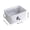White, variant on Foldable Fabric Storage Basket with Sturdy Wire Frame, Large Multi-Purpose Clothing and Toy Bin, Decorative Household Miscellaneous Organizer with Handles