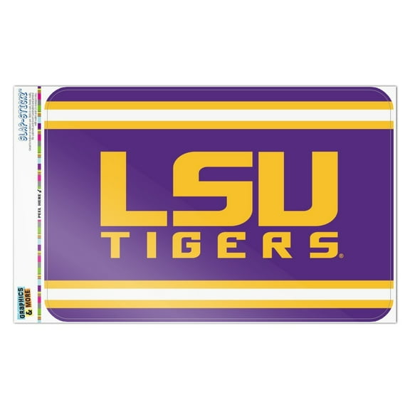 LSU Wordmark with Jersey Stripes Home Business Office Sign