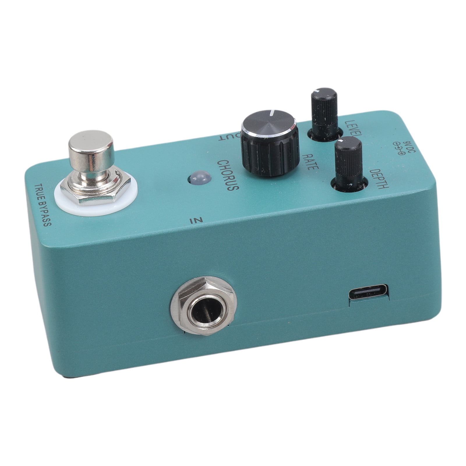 Zeiwohndc Full Metal Shell Analog Chorus Guitar Effects Pedal for Musicians Enthusiasts