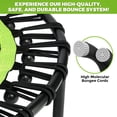 thumbnail image 3 of 48” Rebounder Trampoline with Handle, Quiet Bungee, Foldable Steel Frame, 3 of 7