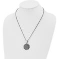 thumbnail image 4 of Stainless Steel Antiqued And Polished Marcasite Flower 20In Necklace Made In China -Jewelry By Sweet Pea, 4 of 8