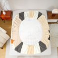 thumbnail image 4 of Manfei Bohemian Thanksgiving Pumpkin Fitted Sheet Full,Harvest Season Bed Set,3 Pieces,1 Fitted Sheet and 2 Pillowcases, 4 of 6