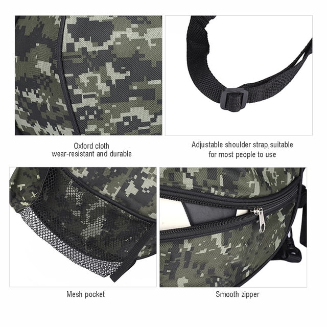 Bolsa De Fútbol, correa De Hombro Ajustable Desmontable, Superficie De Tela Oxford Resistente, Bolsa De Fútbol Antidesgarro, Para Montañismo, Uso Al Aire