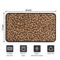 thumbnail image 5 of Brown and Black Leopard Print Door Rugs,Washable Non Slip Door Mats Indoor,Decorative Door Mats,Entry Mat Indoor for Entrance,Bedroom,Kitchen,Bathroom,30"x17", 5 of 6