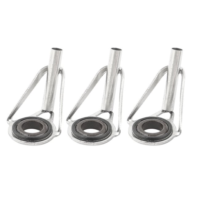 Unique Bargains Angling Fishing Pole Rod Repair Guide Tip 5.12mm Diameter Eyelet 3pcs