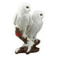 thumbnail image 5 of Ebros Mystical Two White Snowy Owl Couple Perching On Tree Branch Statue 12.25"Tall, 5 of 7