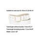 thumbnail image 3 of Cinturón de hebilla para mujer, cinturón ancho suave y casual para vestidos, jeans y pantalones de 112 cm/44.09" blanco, hebilla dorada, 3 of 4